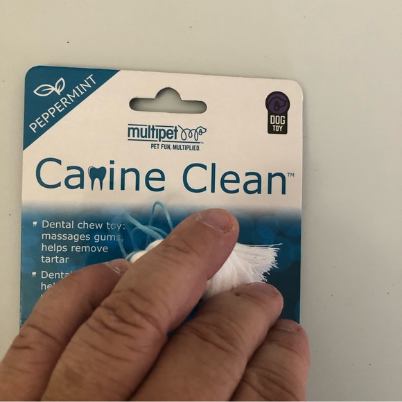 Canine Clean Dog Dental Chew Toy Peppermint Brand New - Picture 2 of 4